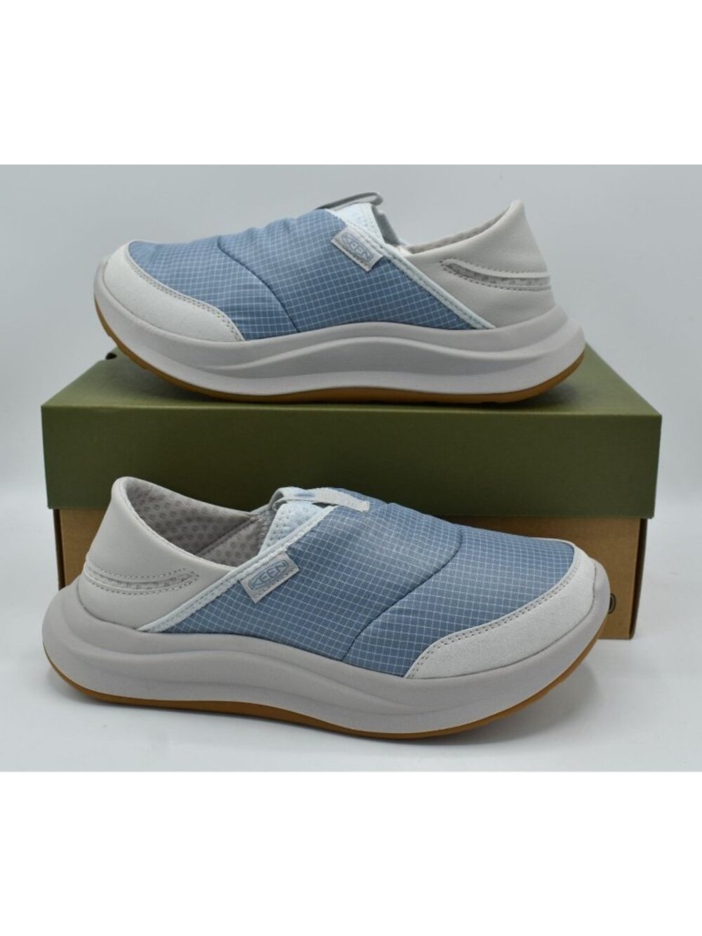 Keen Womens Size 9 Whyser Faded Denim Slip On Shoes - Picture 8 of 11